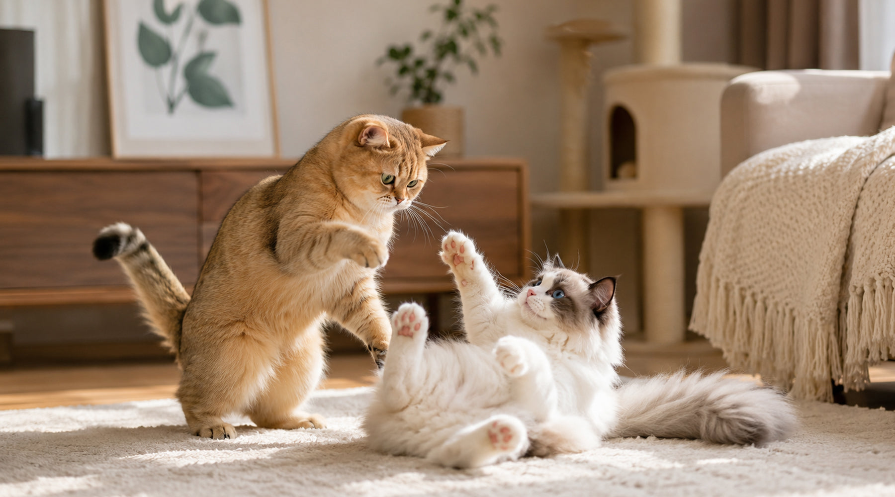 Comment savoir si vos chats jouent ou se battent ?