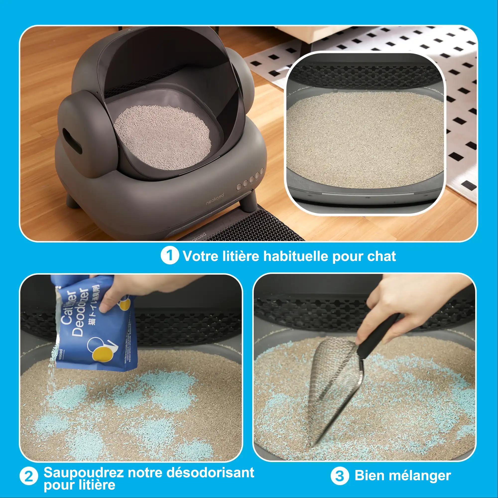 Neakasa Désodorisant de Litière pour Chats