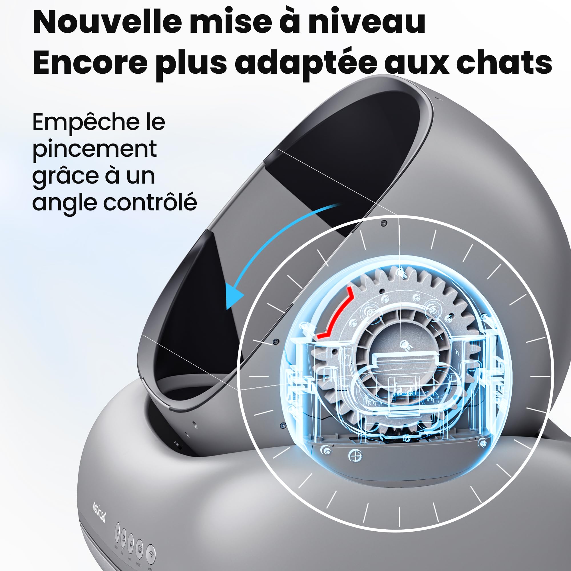 Neakasa M1 Plus - Bac à litière autonettoyant à ouverture supérieure