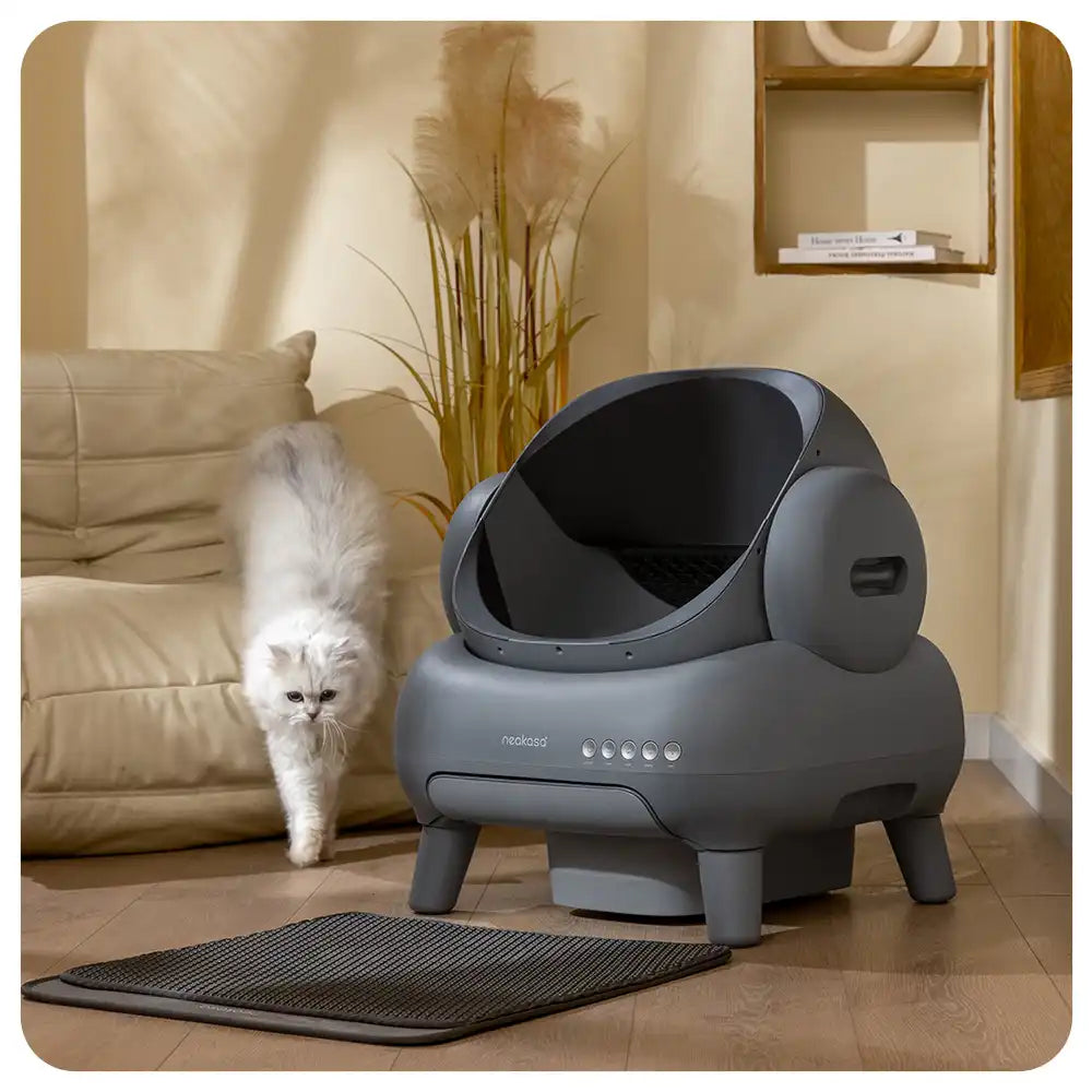 self cleaning neakasa m1 litter box for large cats, m1-us-grey, m1-eu-grey