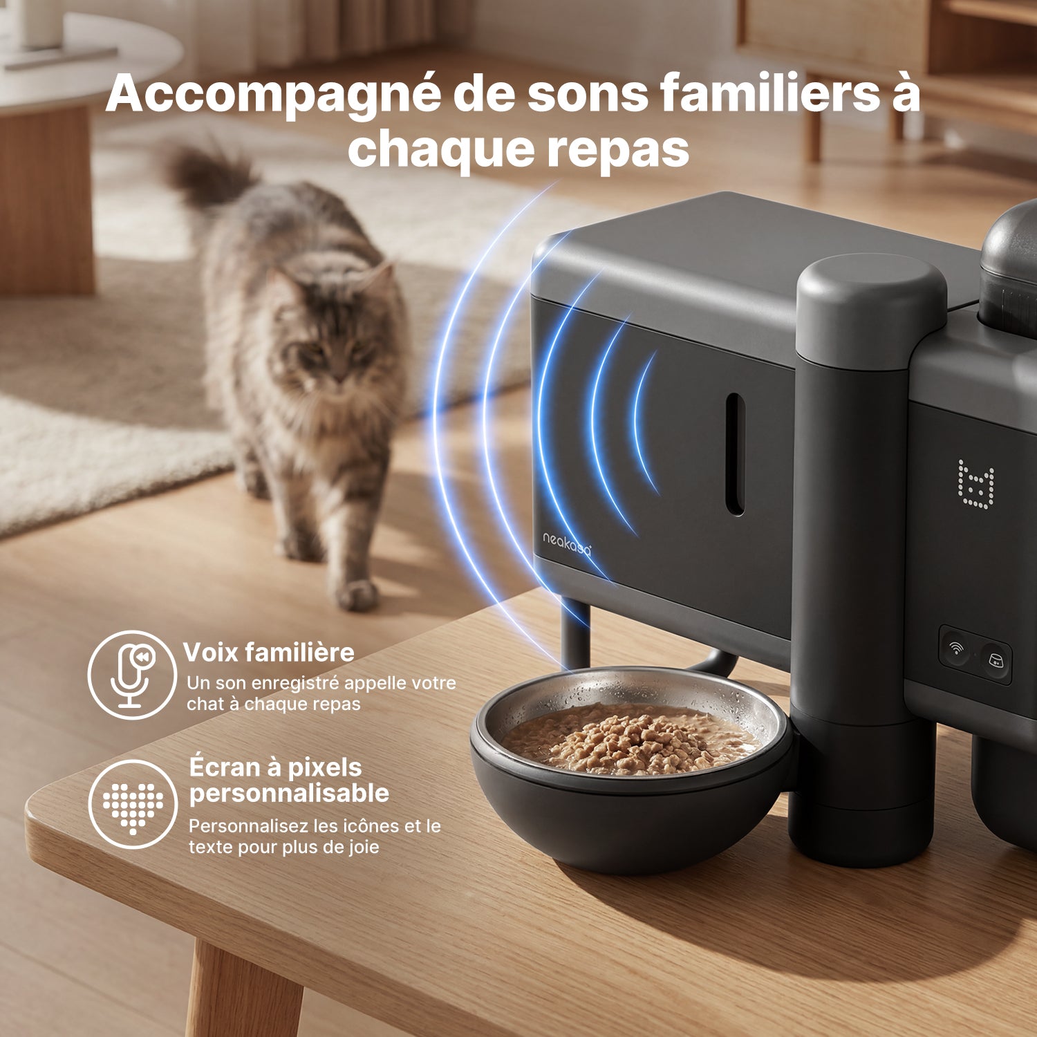 (Prévente) Neakasa Riko - Distributeur automatique de nourriture humide pour animaux