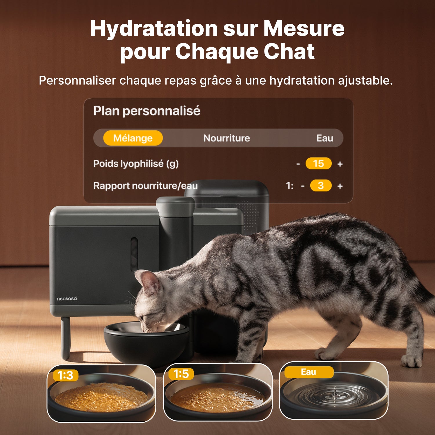 (Prévente) Neakasa Riko - Distributeur automatique de nourriture humide pour animaux