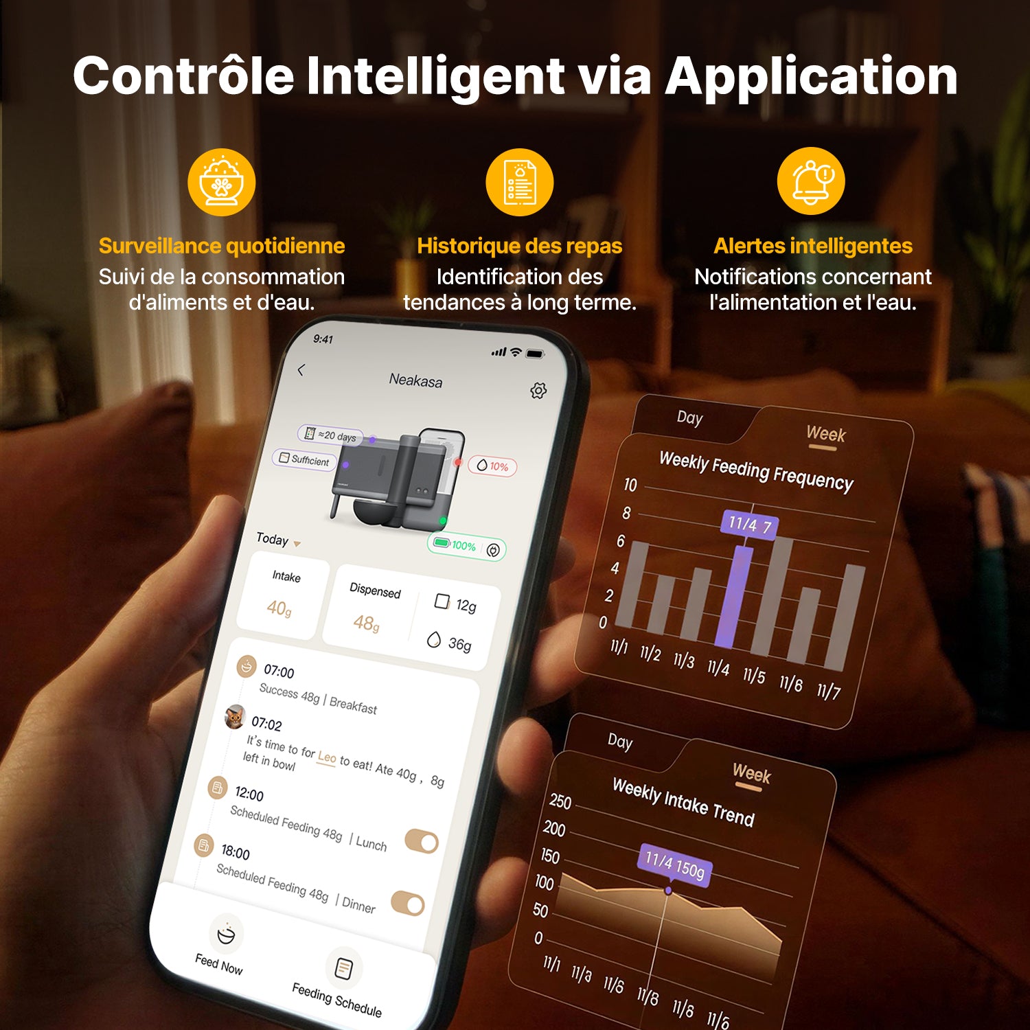 (Prévente) Neakasa Riko - Distributeur automatique de nourriture humide pour animaux