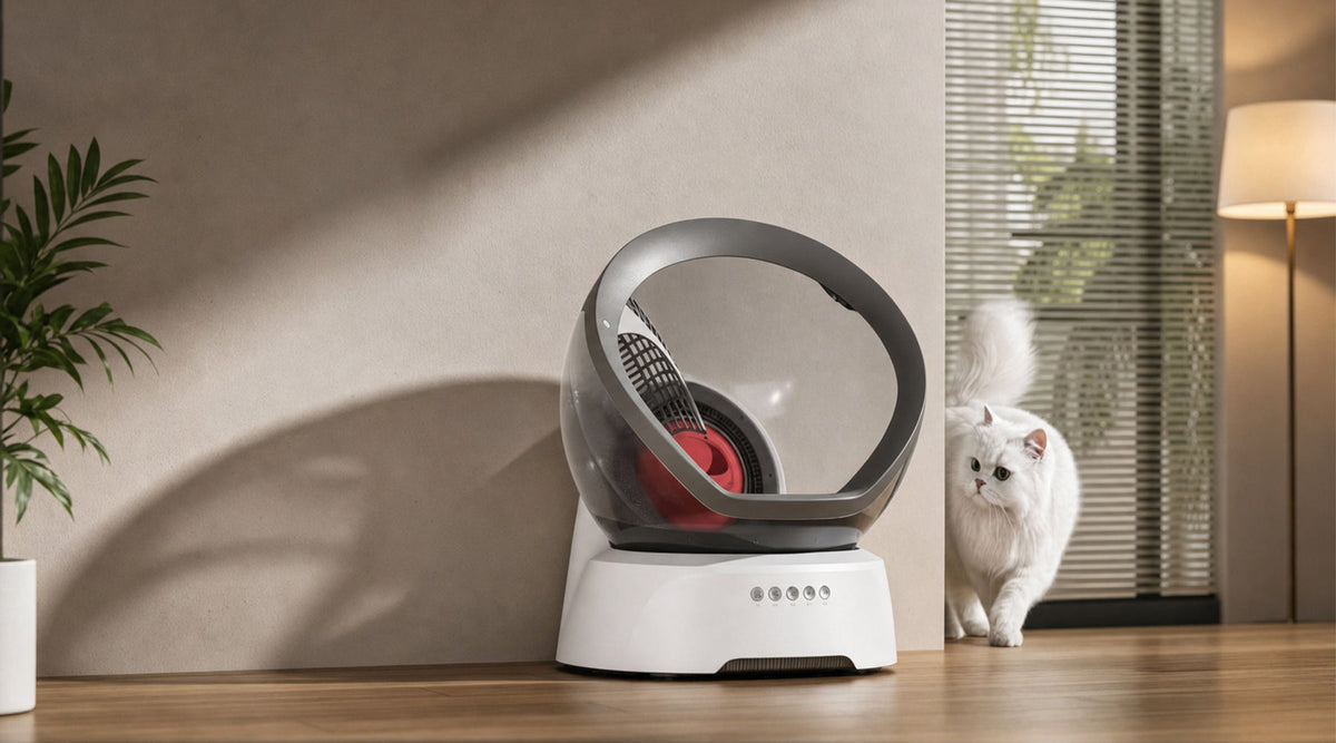 Neakasa M9 : Bac à litière autonettoyant à cabine ouverte pour chats