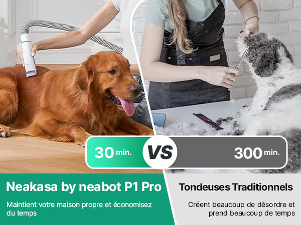 Neakasa P1 Pro – Aspirateur de toilettage 5-en-1 pour chiens et chats
