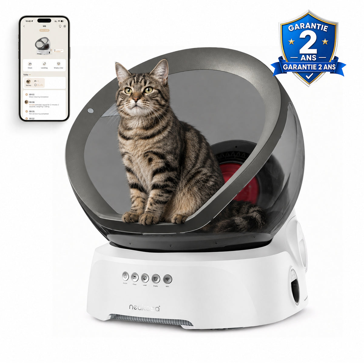【Prévente】Neakasa M9 - Litière automatique à cabine ouverte pour chats