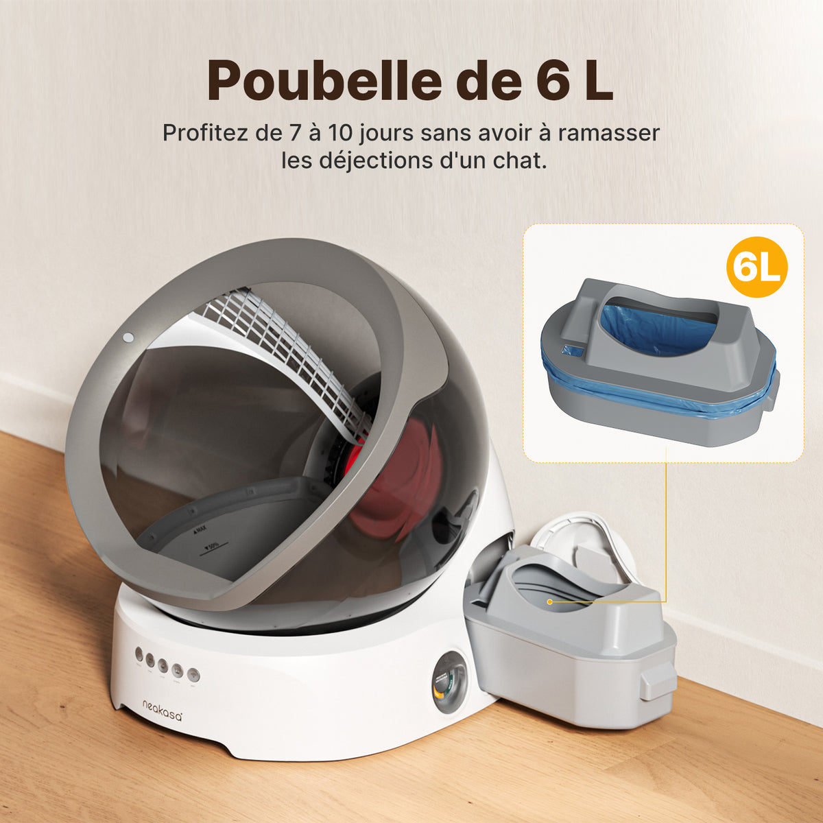 【Prévente】Neakasa M9 - Litière automatique à cabine ouverte pour chats