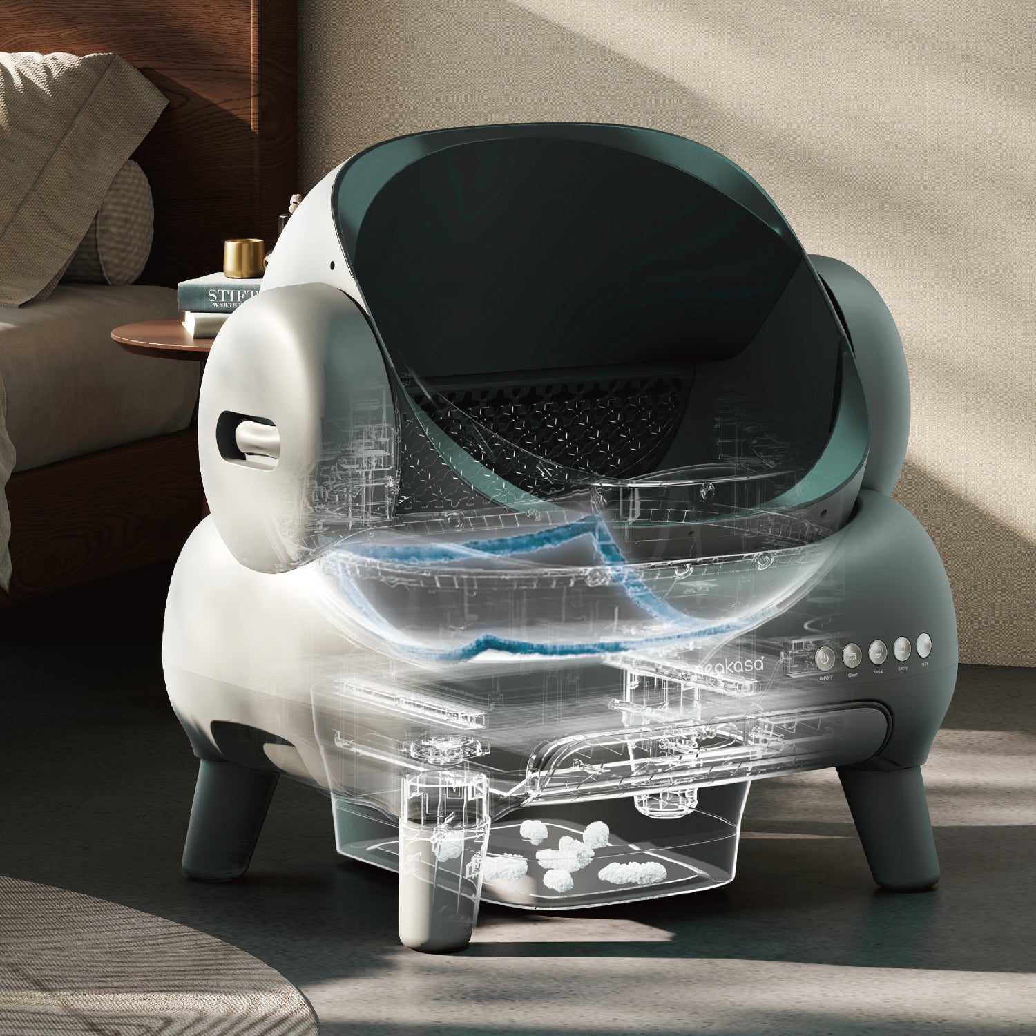 Neakasa M1 Plus - Bac à litière autonettoyant à ouverture supérieure
