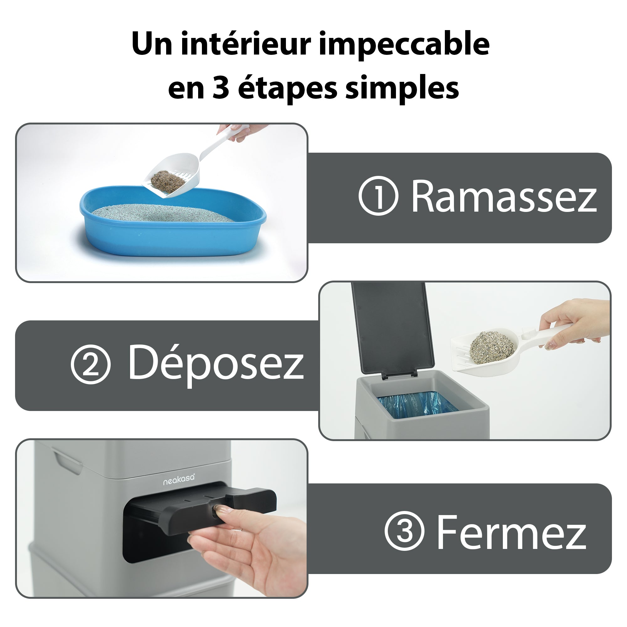 Neakasa PooGuard - Poubelle pour déchets d'animaux domestiques