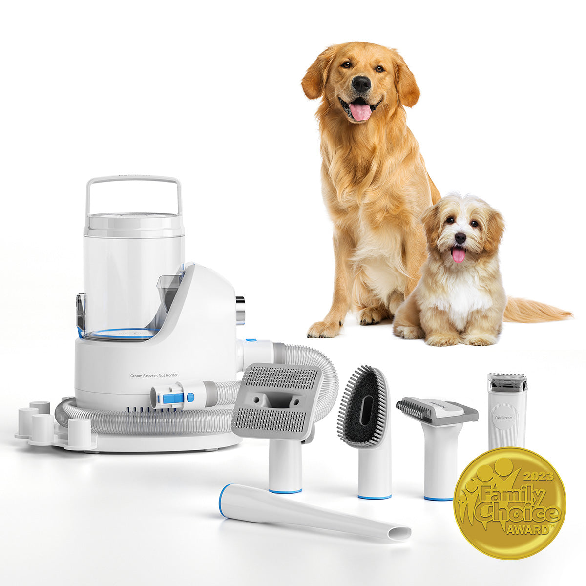 Neakasa P2 Pro - Kit de toilettage avec aspirateur pour chiens et chats