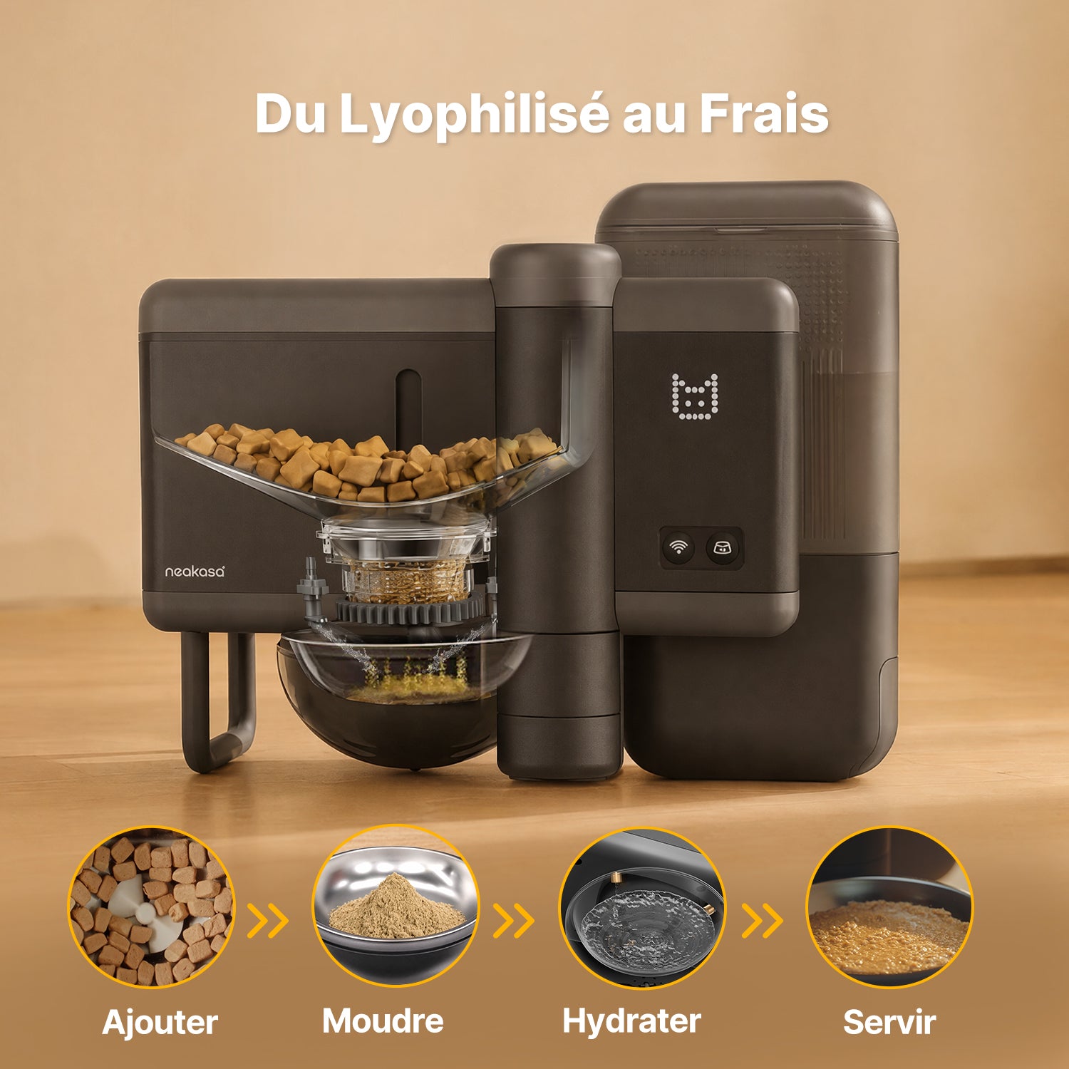 (Prévente) Neakasa Riko - Distributeur automatique de nourriture humide pour animaux